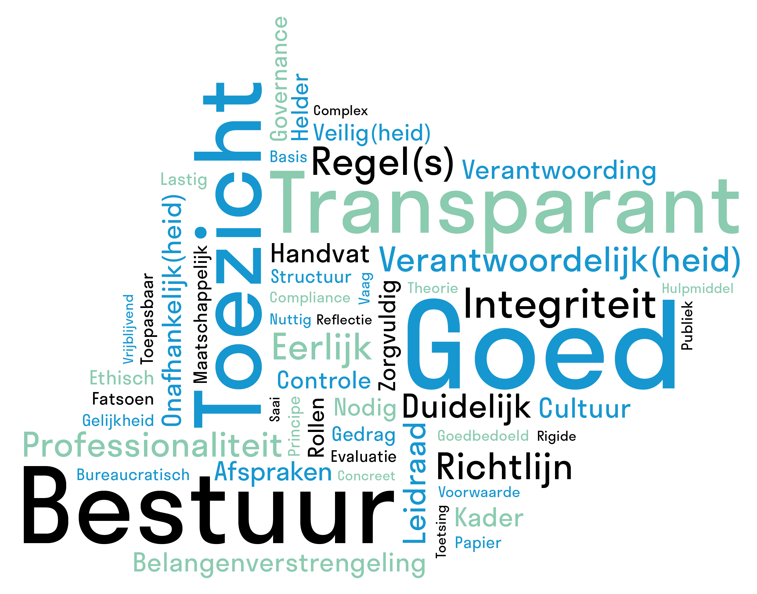 Wordcloud bij resultaten online peiling